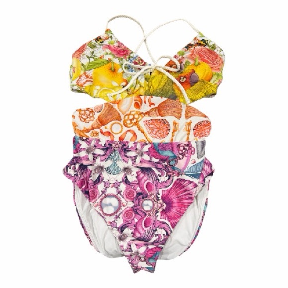 Anthro Celandine Emily Carter One Piece Swimsuit Vibrant Colors SIZE MED NEW - Picture 5 of 11